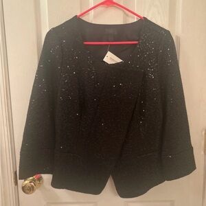 Banana Republic Black Sequin Blazer